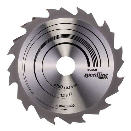 Диск по дереву Bosch STD SWO 190x30-12T 2608640800
