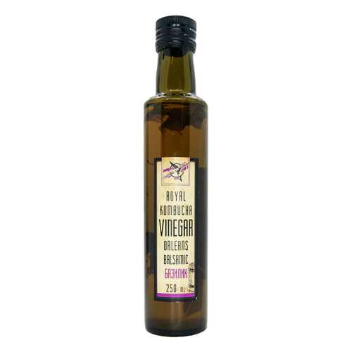 Уксус Royal Kombucha натуральный на основе чайного гриба базилик 250 мл
