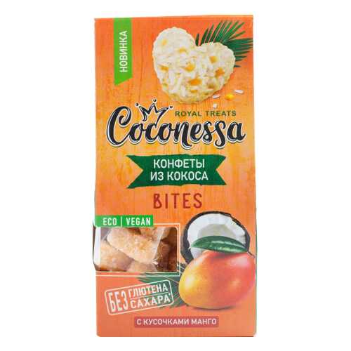 Конфеты Coconessa кокосовые с кусочками манго 90 г
