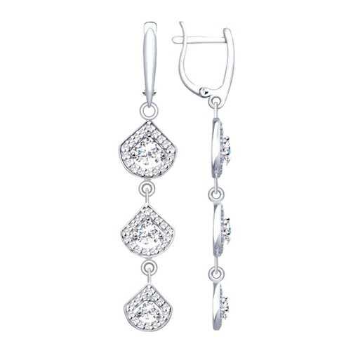 Серьги SOKOLOV из серебра со Swarovski Zirconia 89020094