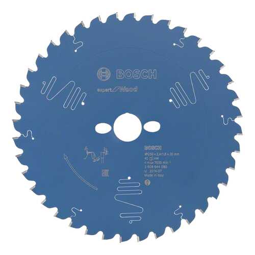 Диск по дереву Bosch EXP WO 250x30-40T 2608644080