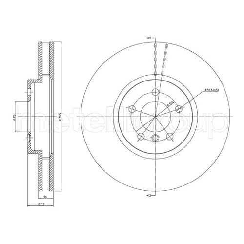 Тормозной диск METELLI 23-1030C