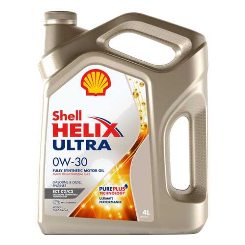 Моторное масло Shell Helix Ultra 0w30 4л