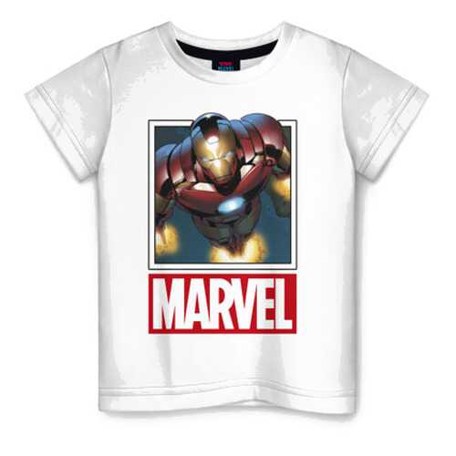 Детская футболка ВсеМайки Iron Man хлопок, р. 116