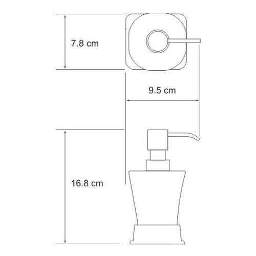 Дозатор для мыла WasserKRAFT Amper K-5499BLACK
