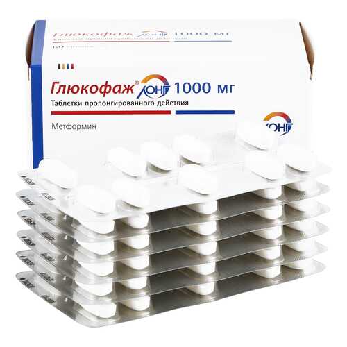 Глюкофаж Лонг таблетки 1 г 60 шт.
