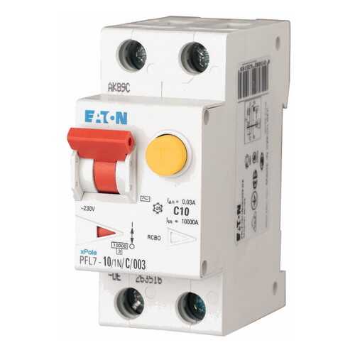 Автоматический выключатель дифференциального тока Eaton PFL7-10/1N/C/003-DE