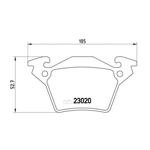 Тормозные колодки дисковые brembo P50032
