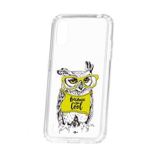 Чехол Kruche Samsung Galaxy A01/A015 Print Сова в очках