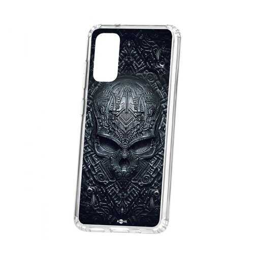 Чехол Kruche Samsung Galaxy S20 Print Череп техно