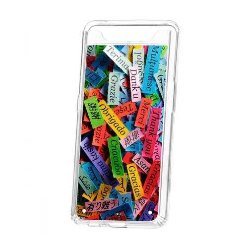 Чехол Kruche Samsung Galaxy A80 Print Thank you