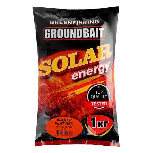 Прикормка летняя Green Fishing Solar Energy Фидер Flat Red 1 кг