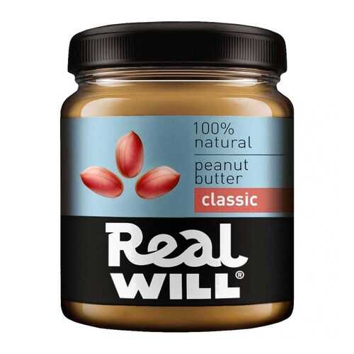 Паста арахисовая Real Will классическая 330 г