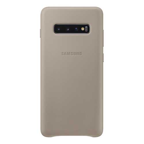 Чехол Samsung Leather Cover для Galaxy S10 Plus Grey