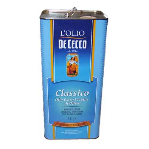 Масло De Cecco classico extra virgine оливковое нерафинированное 5 л