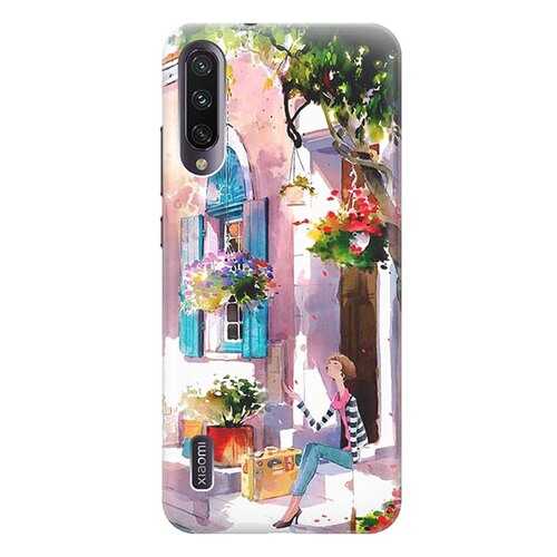 Чехол RE:PA для Xiaomi Mi A3 / CC9e с принтом Девочка на цветущей улочке