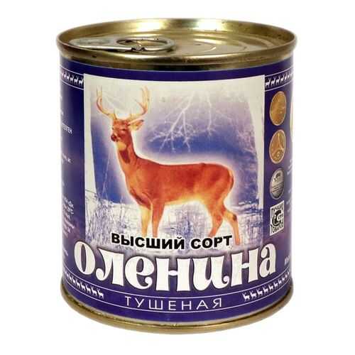Консервы мясные ТМ Ямалик оленина тушеная в/с 290 г