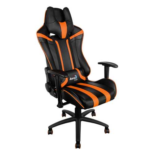 Игровое кресло AeroCool AC-120 AC120-BO, черный/оранжевый
