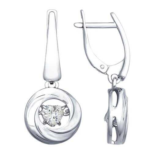 Серьги SOKOLOV из серебра со Swarovski Zirconia 89020090