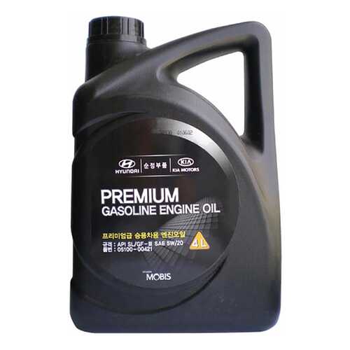Моторное масло Hyundai-KIA Premium Gasoline 5W-20 4л