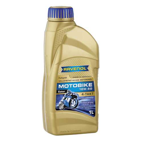Моторное масло Ravenol Motobike 4-T Ester 10W-50 1л