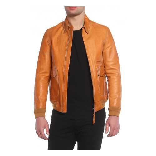 Кожаная куртка мужская OAMC I018568.T2.00.03 оранжевая L