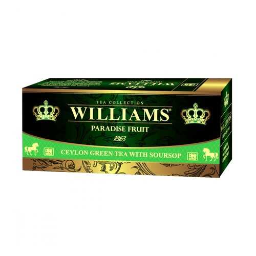 Чай Williams Paradise Fruit зеленый с добавками 25 пакетиков