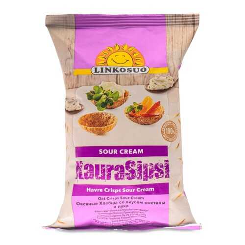 Хлебцы Linkosuo овсяные со вкусом сметаны и лука 120г Финляндия