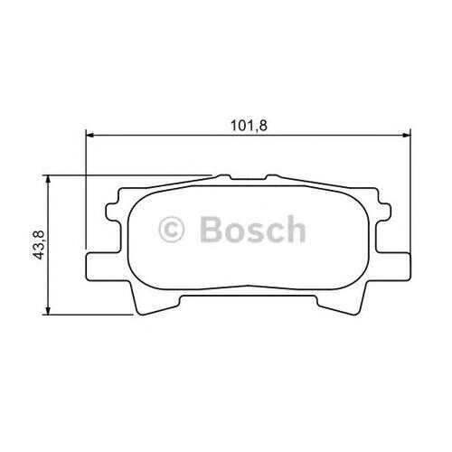 Комплект тормозных колодок Bosch 0986494224