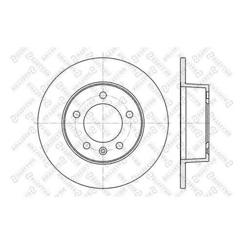 Тормозной диск Stellox 6020-3643-SX