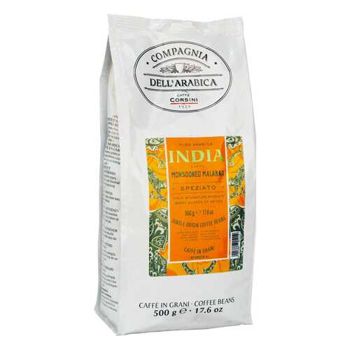 Кофе Compagnia Dell'Arabica India Monsooned Malabar в зёрнах 500 г