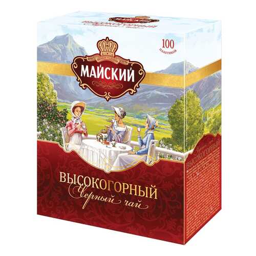Чай черный Майский высокогорный 100 пакетиков