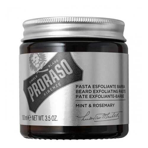 Скраб для лица и бороды Proraso Beard Exfoliating Paste Mint & Rosemary 100gr