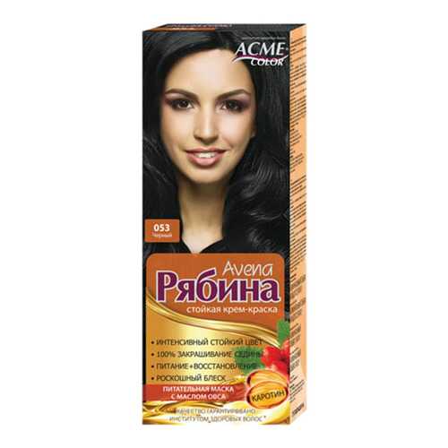 Краска для волос Acme Color Рябина Avena 053 Черный 135 мл