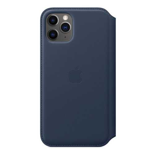 Чехол Apple Leather Folio Deep Sea Blue для смартфона iPhone 11 Pro (MY1L2ZM/A)