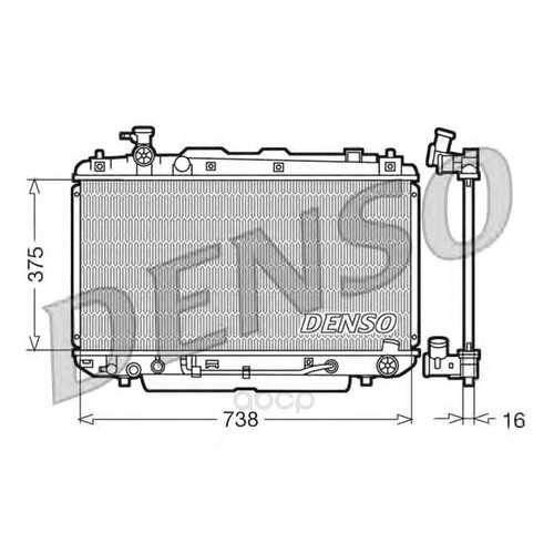 Радиатор 738x375 Denso DRM50022