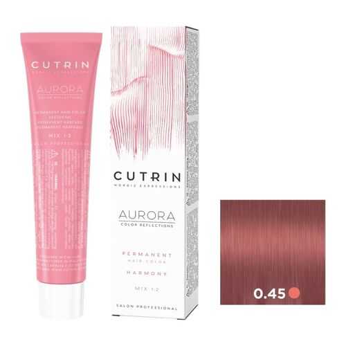 Крем-краска AURORA PERMANENT HARMONY для окрашивания волос CUTRIN 0.45 розовый кварц 60 мл
