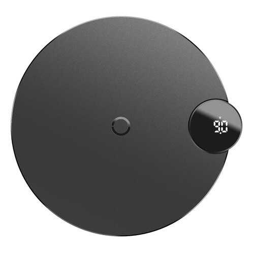 Беспроводное зарядное устройство Baseus Digtal LED Display Wireless Charger Black