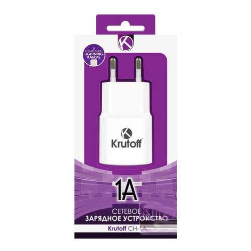 Сетевое зарядное устройство Krutoff CH-14 1 USB 1A White