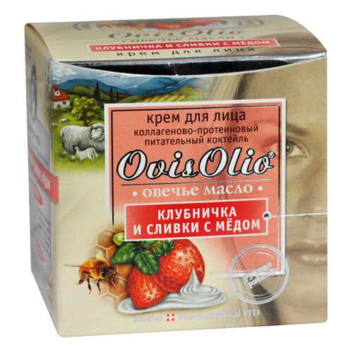 Крем для лица Шустер Формасьютикл OvisOlio Овечье масло Клубничка и сливки с медом 50 мл