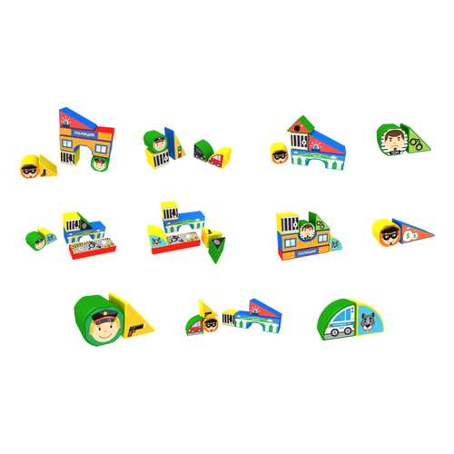 Детские кубики MAGNETICUS Полиция BLO-003-06