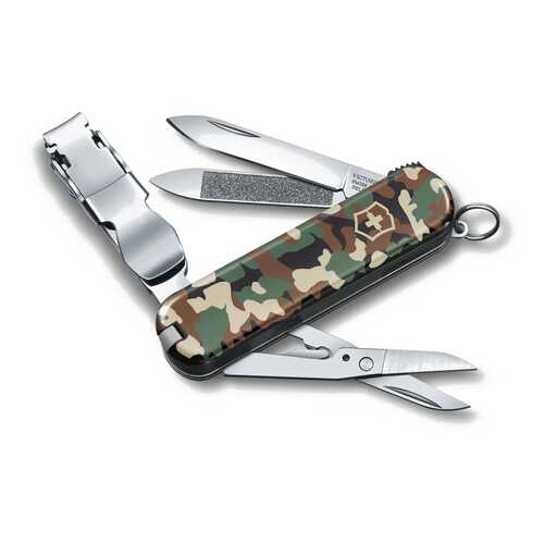 Нож-брелок VICTORINOX NailClip зелёный камуфляж 8 функций