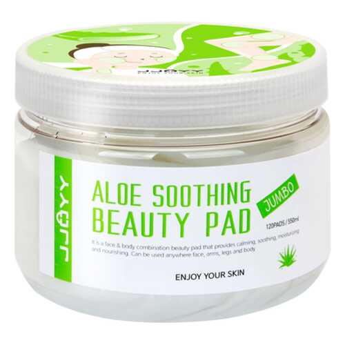 Диски для лица и тела JJOYY ALOE SOOTHING BEAUTY PAD JUMBO 120шт/550мл