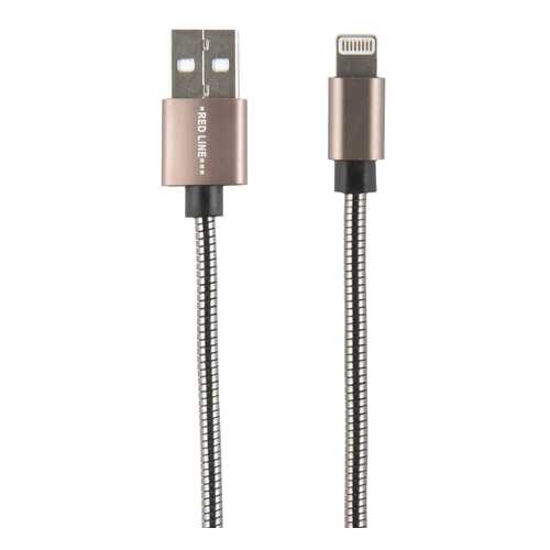 Кабель Red Line S7 USB - 8-pin, металлическая обмотка, Black