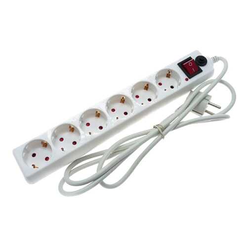 Удлинитель Volsten SP 6x3, 6 розеток, 3 м, White