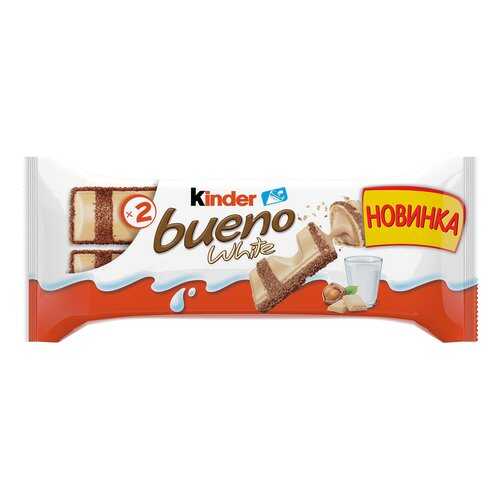 Батончик Kinder киндер буэно в белом шоколаде