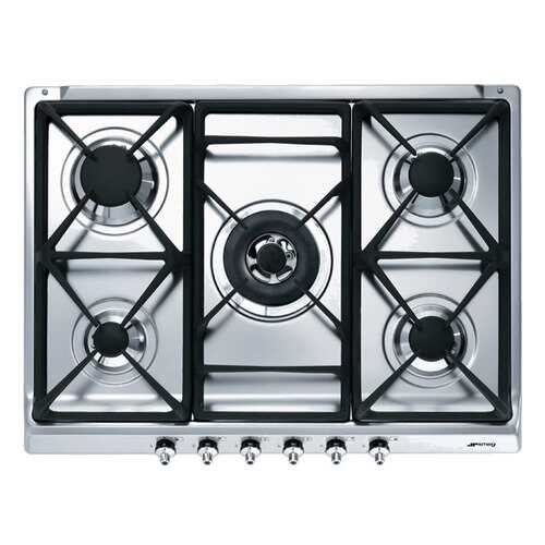 Встраиваемая варочная панель газовая Smeg SE70SGH-5 Silver