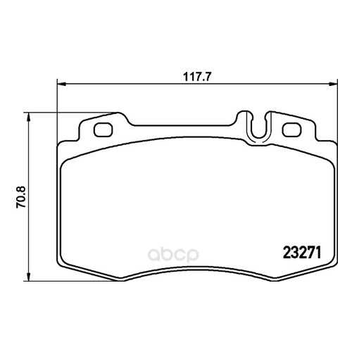 Комплект тормозных колодок Hella 8DB355015851