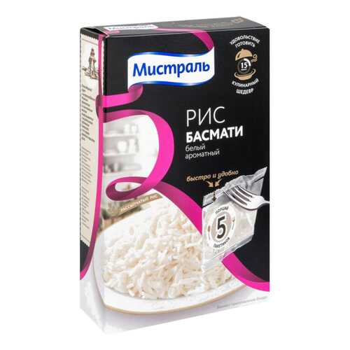 Рис Мистраль басмати белый 80 г 5 пакетов