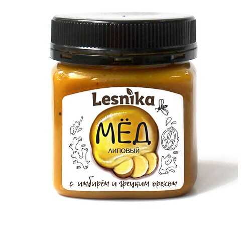 Мед Lesnika липовый с имбирем и грецким орехом 250гр.
